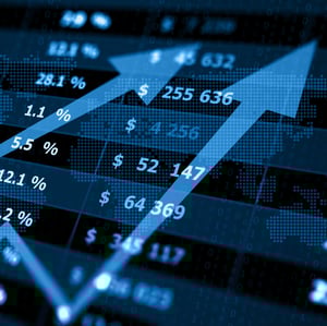 Une bourse avec un fleche qui monte